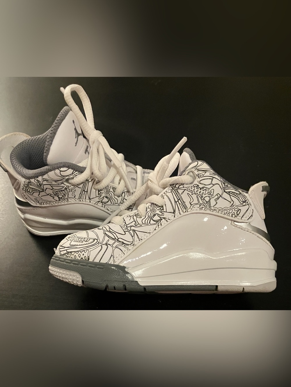 Air Jordan Dub Zero ‘White Cool Grey’ Toddler Size 6C - New, w/o Box